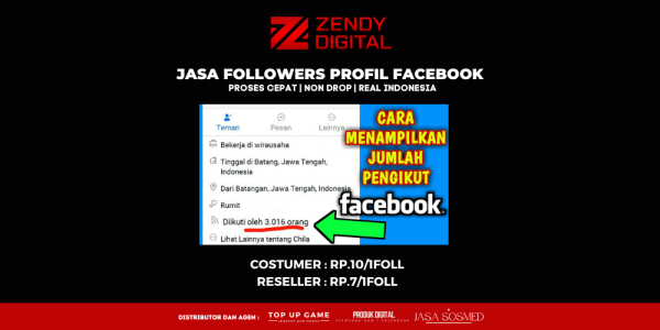 Jasa Followers Facebook Profil Indonesia