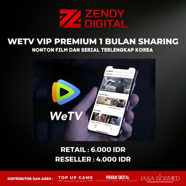 We TV VIP Premium 1 Bulan Sharing